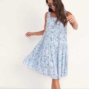 Old Navy Floral Midi Swing Dress